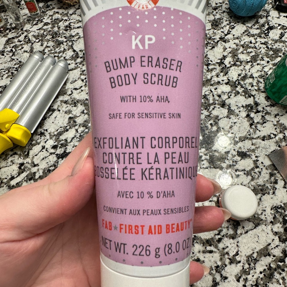 Bump eraser body scrub